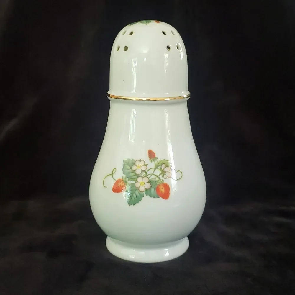 Vintage 1978 Avon Strawberry Porcelain Sugar Shaker